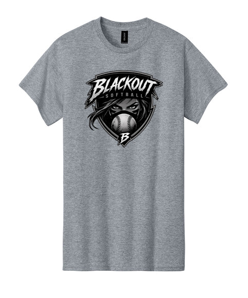BLACKOUT SOFTBALL COTTON TEE