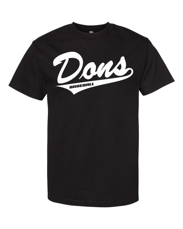EL RANCHO DONS BASEBALL COTTON TEE BLACK