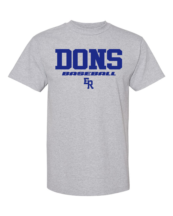 EL RANCHO BASEBALL COTTON TEE HEATHER