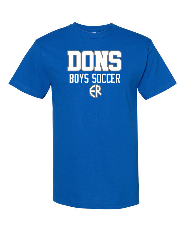 EL RANCHO BOYS SOCER BLOCK COTTON TEE