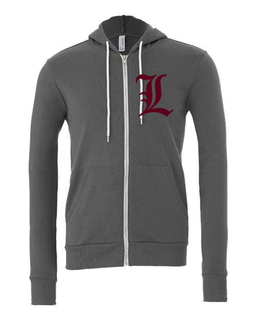 LA SERNA SPONGE FLEECE ZIP UP BY BELLA CANVAS