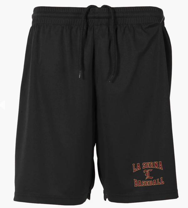 LA SERNA BASEBALL PERFORMANCE SHORTS W/ POCKETS
