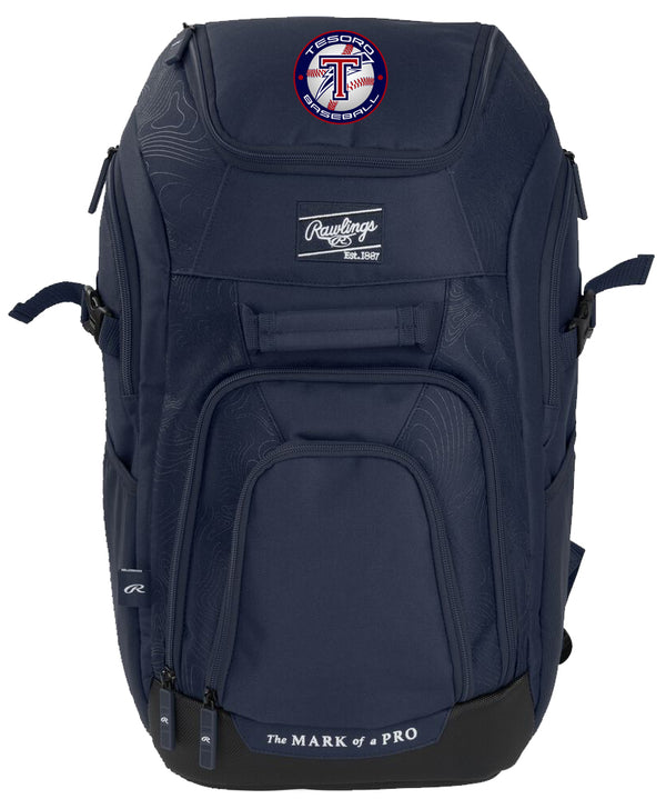 TESORO BASEBALL PLAYERS BACKPACK BY RAWLINGS