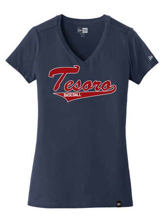 TESORO BASEBALL LADIES V NECK BY NEW ERA
